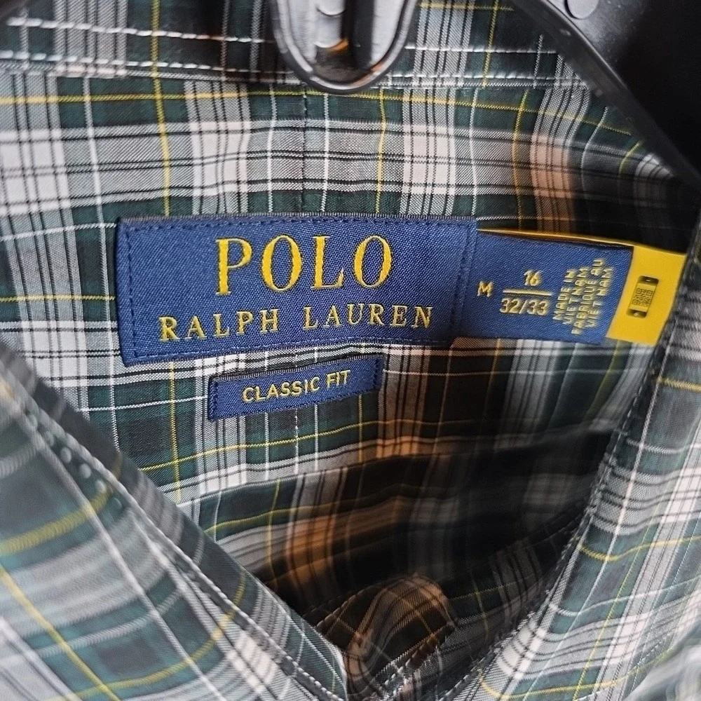 Ralph Lauren Shirt Men's‎ Size M 16-32/33 Long Sleeve Classic Cotton Lot Of 2